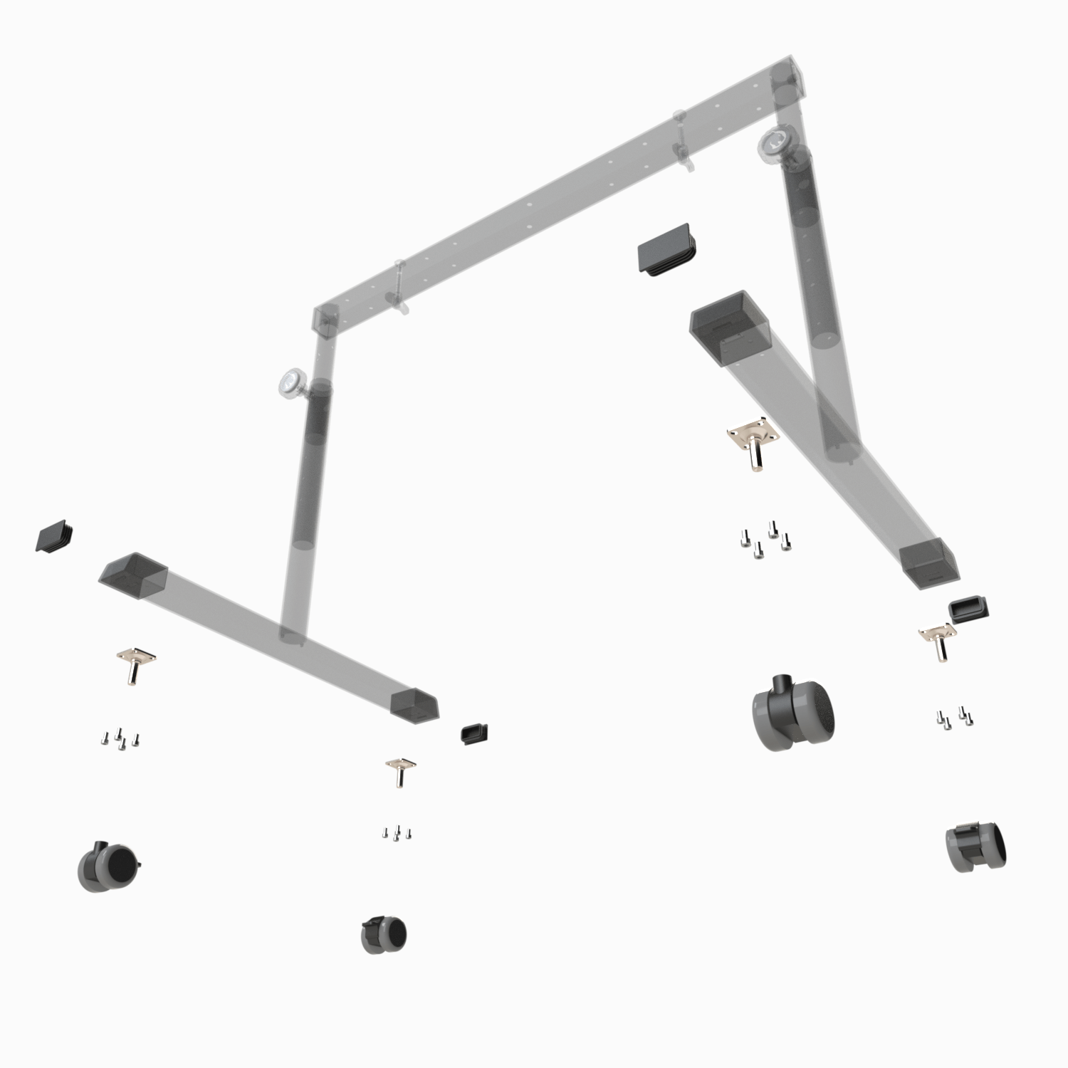 Rollen set, mit Befestigung Zubeh”rset 56175 A7